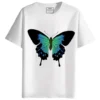 Butterfly Round Neck Half Sleeves Printed T-Shirt