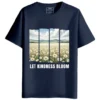 Let Kindness Bloom Round Neck Half Sleeves Printed T-Shirt