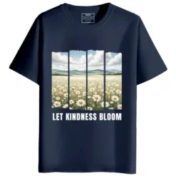 Let Kindness Bloom Round Neck Half Sleeves Printed T-Shirt