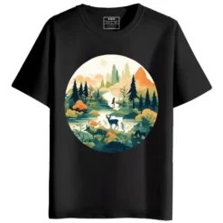 Nature Round Neck Printed T-Shirt