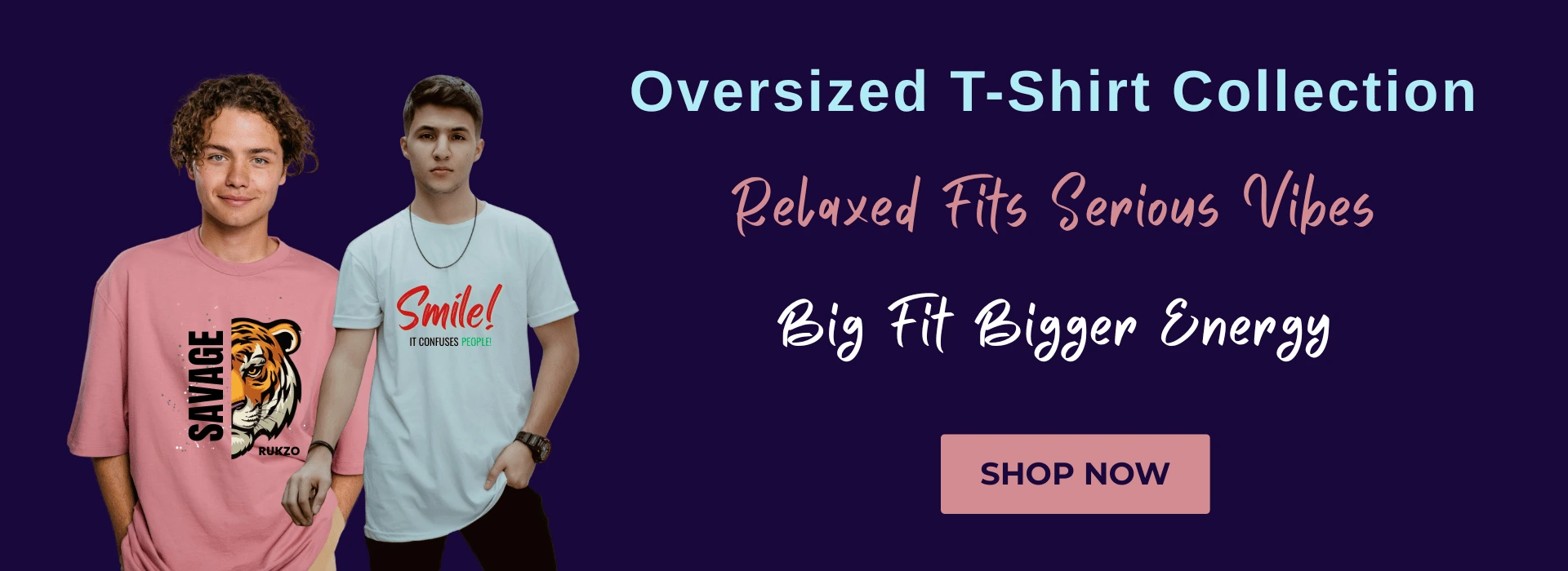 RUKZO oversized t-shirt premium cotton streetwear style