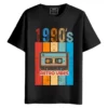 Back to 1990's Retro Vibes round neck half sleeves graphic Printed T-Shirt