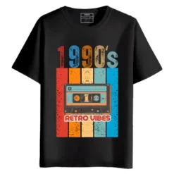 Back to 1990's Retro Vibes round neck half sleeves graphic Printed T-Shirt