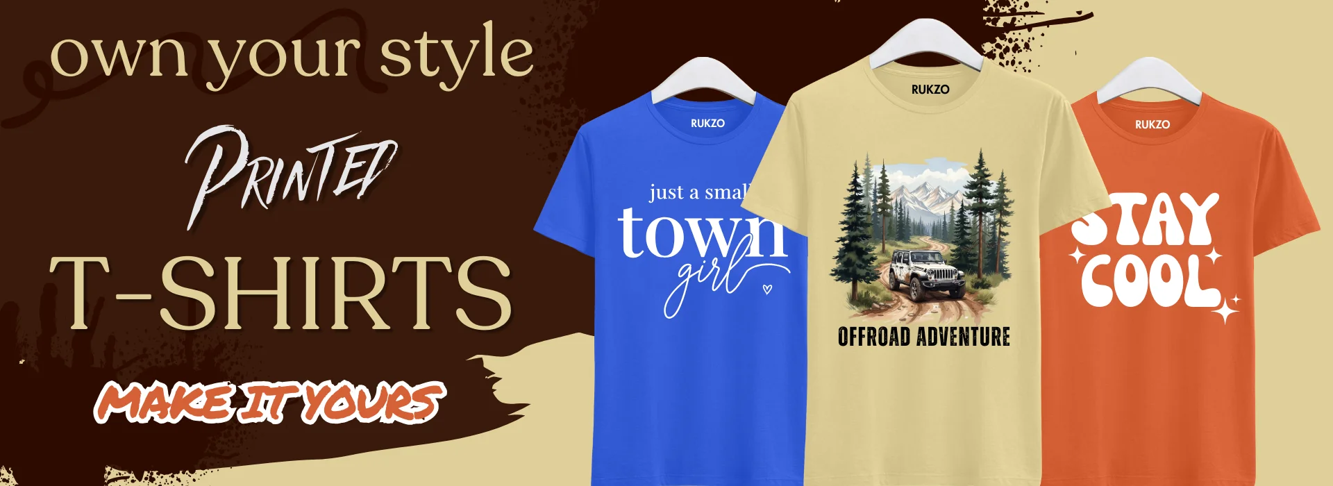 "Buy RUKZO graphic printed t-shirts hoodies and sweatshirts online