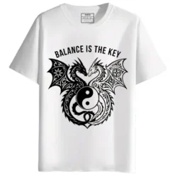 Dragon Round Neck Half Sleeves Graphic Printed T-Shirt