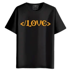 End of Love round neck half sleeves Graphic Printed T-Shirt