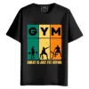 Sweat is Just Fat Crying round neck half sleeves graphic printed T-Shirt