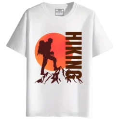Hiking Adventure round neck half sleeves graphicPri nted T-Shirt