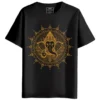 Lord Ganesha Mandala round neck half sleeves graphic Printed T-Shirt