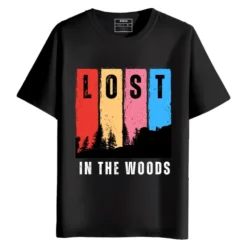 Lost In The Woods Graphic Printed Round Neck half Sleeve T-Shirt
