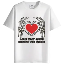 Love That Grips Beyond the Grave Round Neck Half Sleeves Printed T-Shirt
