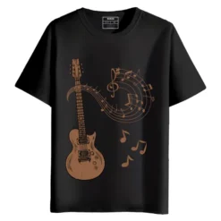 Music is My Therapy Round Neck Half Sleeves Printed T-Shirt