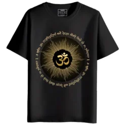 RUKZO OM Graphic Printed round neck half sleeve T-Shirt