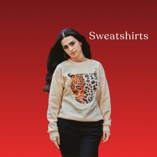 RUKZO trendy graphic printed women's sweatshirt
