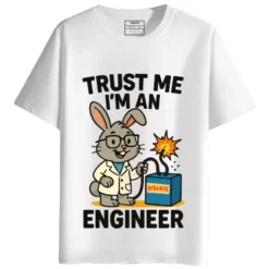 Trust Me I'm an Engineer round neck half sleeves graphic Printed T-Shirt