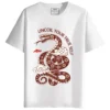 Uncoil Your True Self round neck half sleeves graphic Printed T-Shirt