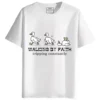 Walking by Faith Round Neck Half Sleeves Printed T-Shirt