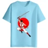 Warrior Round Neck Half Sleeves Printed T-Shirt