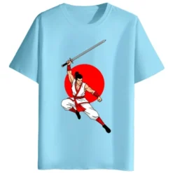 Warrior Round Neck Half Sleeves Printed T-Shirt