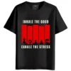 Yoga Inner Peace Mode Round Neck Half Sleeves Printed T-Shirt