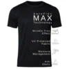 rukzo flexitee gym and active wear aeroflex black t-shirt