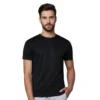 rukzo flexitee gym and active wear black t-shirt