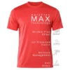 rukzo flexitee gym and active wear aeroflex frost red t-shirt
