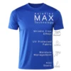 rukzo flexitee gym and active wear aeroflex imperial blue t-shirt