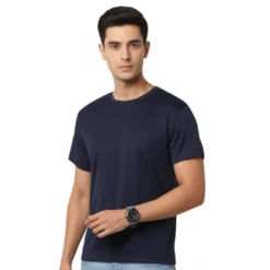 rukzo flexitee gym and active wear Midnight Navy t-shirt