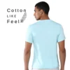 rukzo flexitee gym and active wear cotton like feel Mint Blue t-shirt