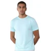 rukzo flexitee gym and active wear Mint Blue t-shirt