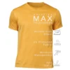 Rukzo Dry Fit AeroFlex Performance T-Shirt for Gym, Fitness & Training - Mustard