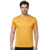 Rukzo Dry Fit T-Shirt for Gym, Fitness & Training - Mustard