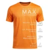 Rukzo Dry Fit AeroFlex Performance T-Shirt for Gym, Fitness & Training - Tangy Orange