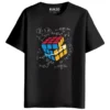 RUKZO The Math Problem Solver Graphic Printed unisex T-Shirt for men and women in black
