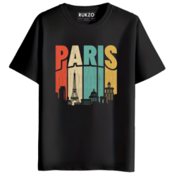 RUKZO Paris Graphic Printed Unisex T-Shirt